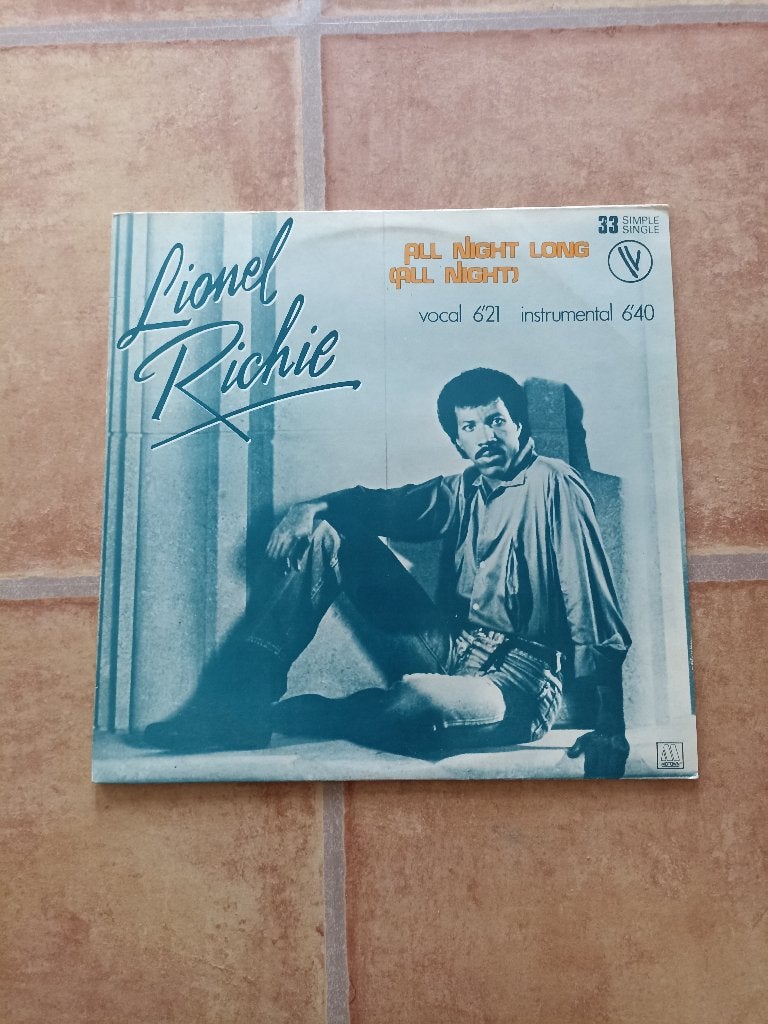 12'' Lionel Ritchie - All night long, Ophalen of Verzenden, Gebruikt, 12 inch