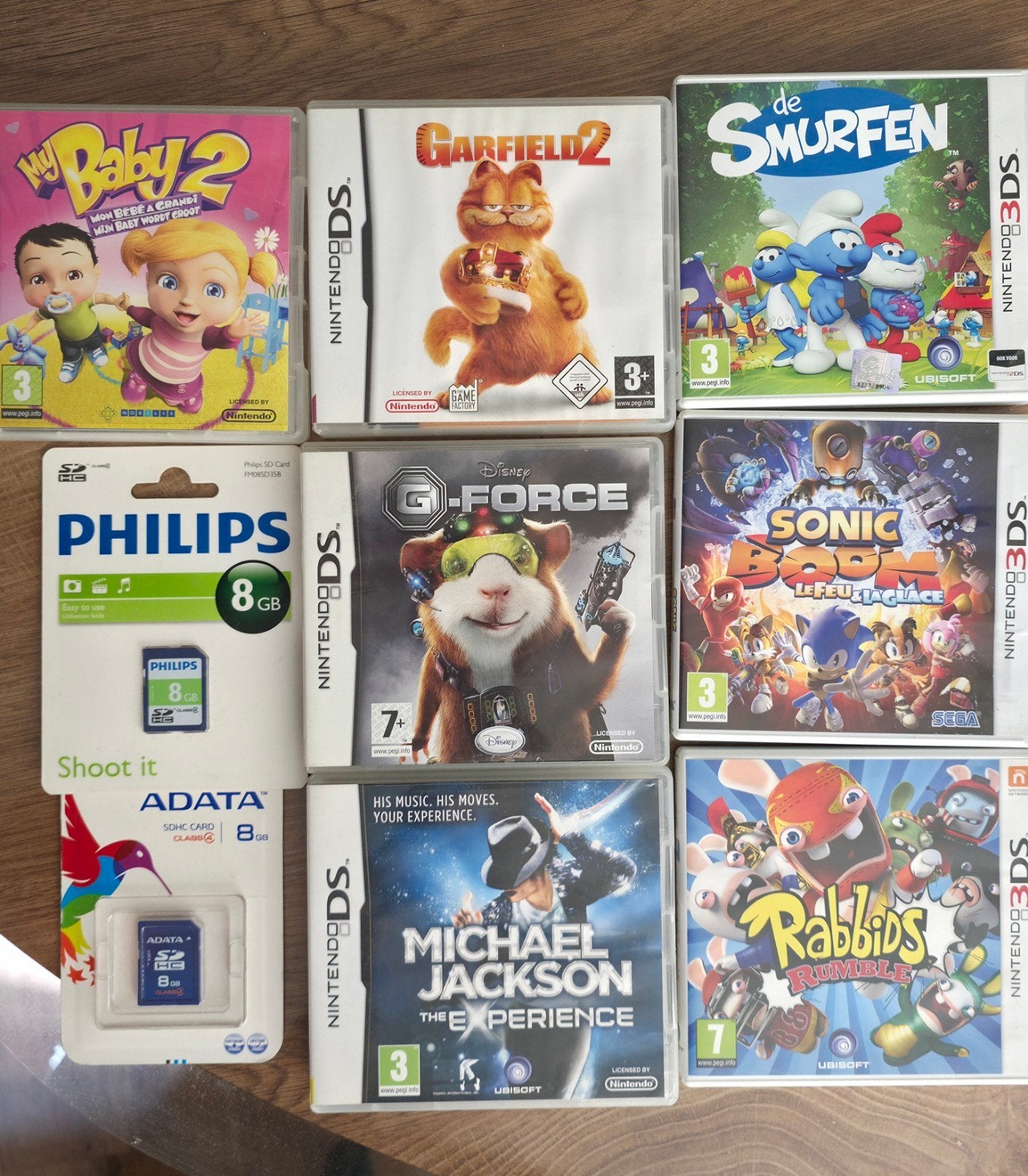 Bundel Nintendo (3)DS games + 2x 8GB SD-kaart (Nieuw), Spelcomputers en Games, Ophalen of Verzenden, Zo goed als nieuw, 3DS