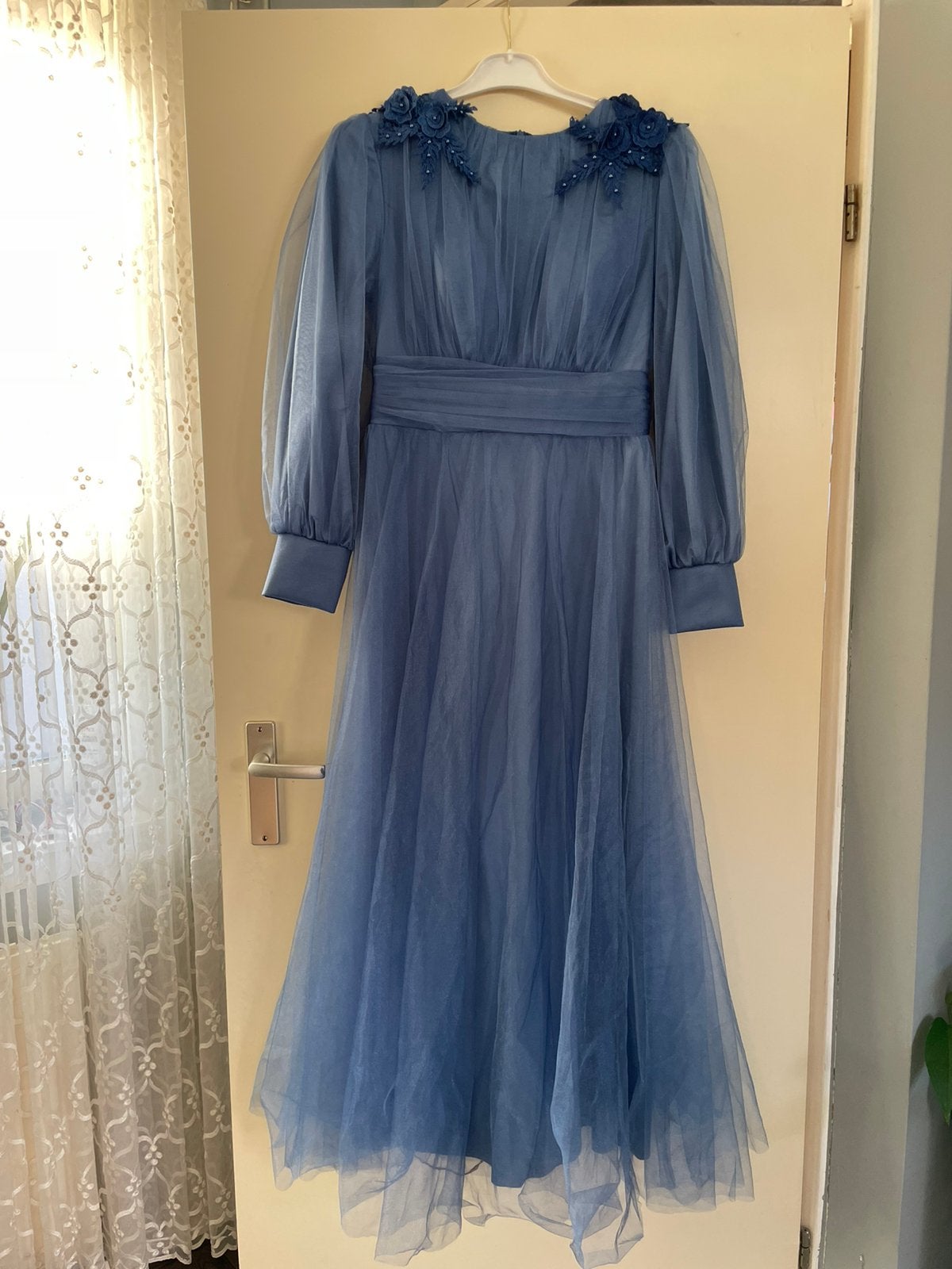 Laatste ‼️ prachtige lange blauwe galajurk te koop nieuw ‼️, Kleding | Dames, Galajurk, Blauw, Maat 42/44 (L), Nieuw