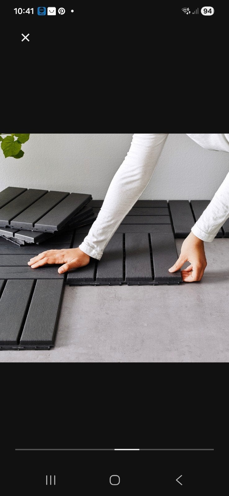 Ikea runnen terrastegels, Ophalen of Verzenden, Gebruikt, Hout
