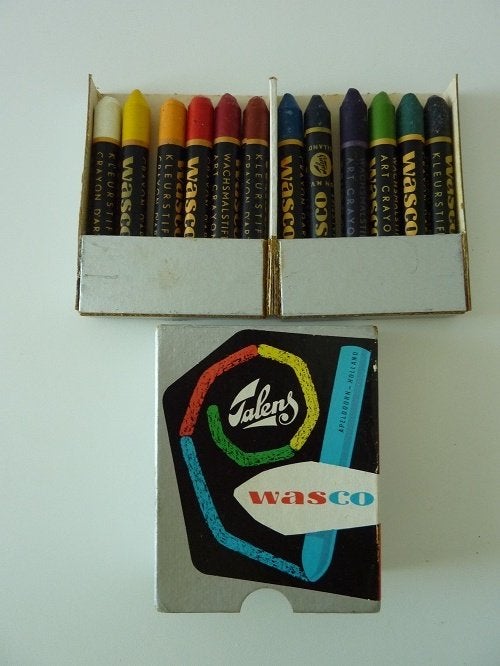 WASCO Waskrijt Talens Apeldoorn retro Holland papieren wikke, Ophalen, Zo goed als nieuw, Overige typen