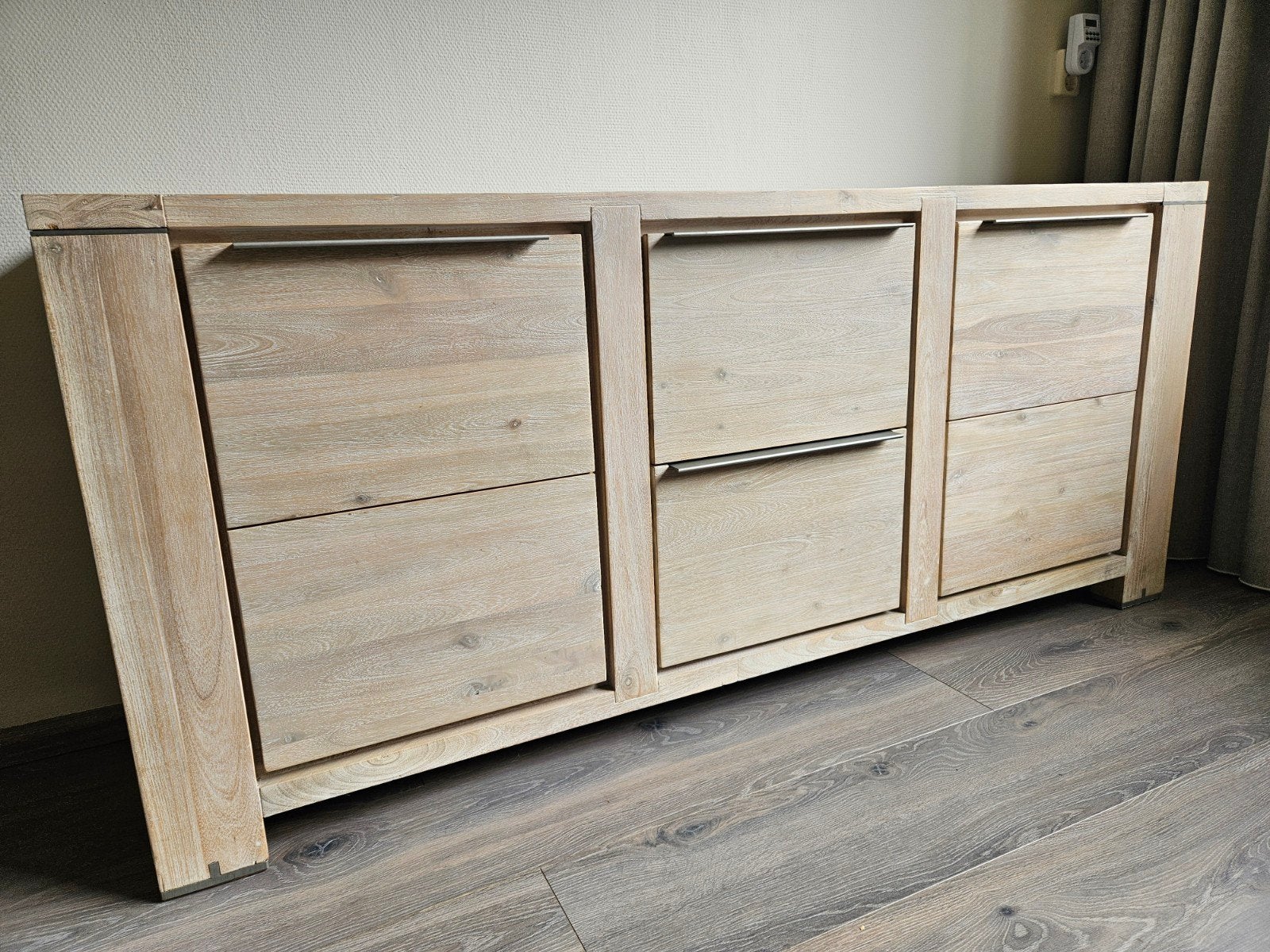 Henders & Hazel dressoir 180x45x80 cm met lades en deuren, Ophalen, 25 tot 50 cm, 150 tot 200 cm