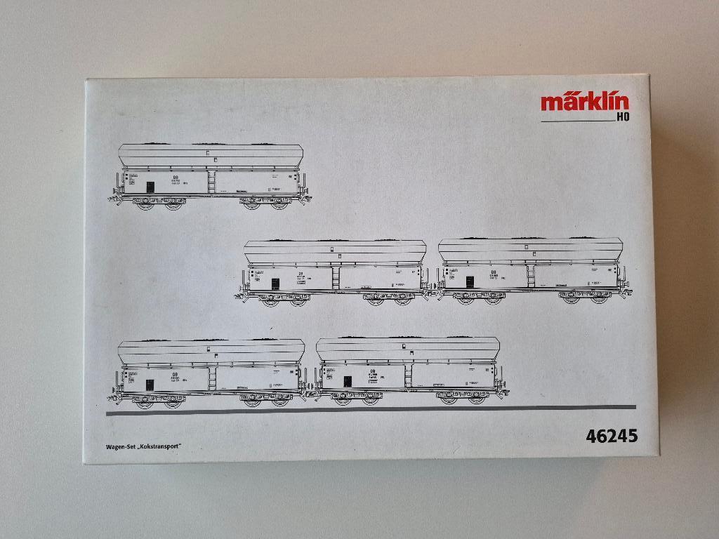 Marklin 46245 zelflossers DB, Wisselstroom, Verzenden, Wagon, Zo goed als nieuw