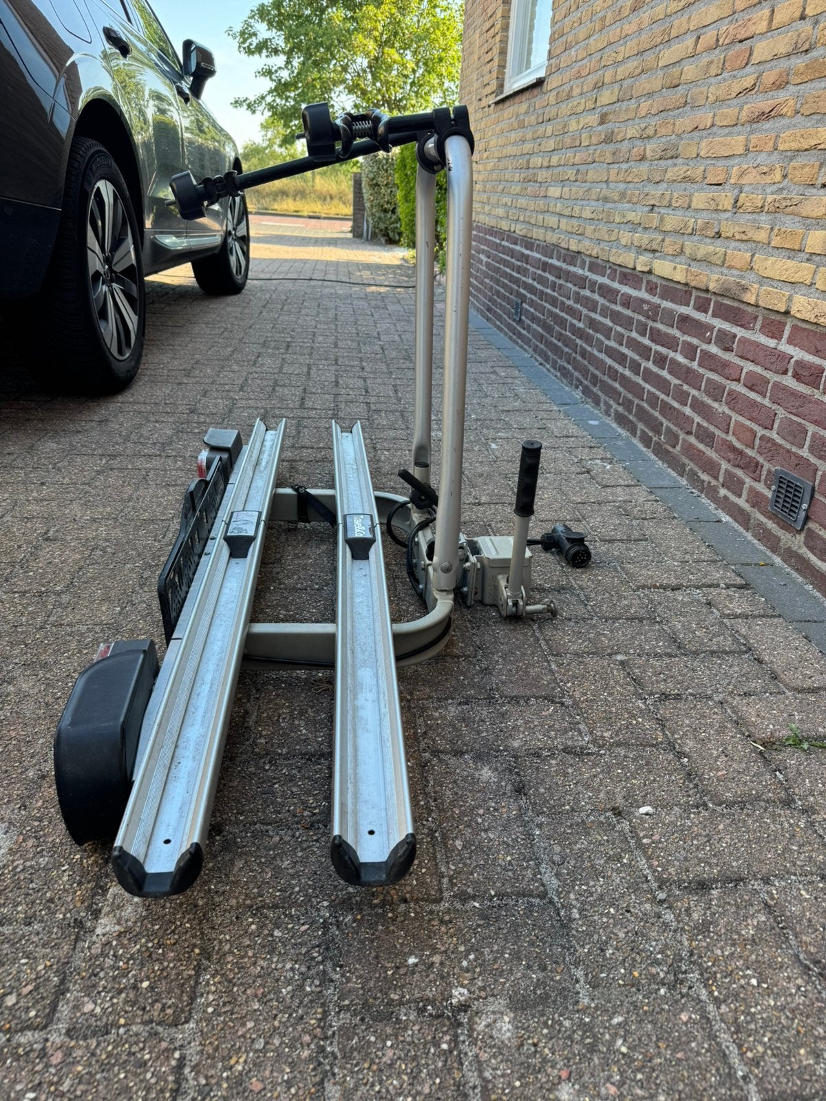 Kantelbare fietsdrager Travel &go, Ophalen, Zo goed als nieuw, Trekhaakdrager