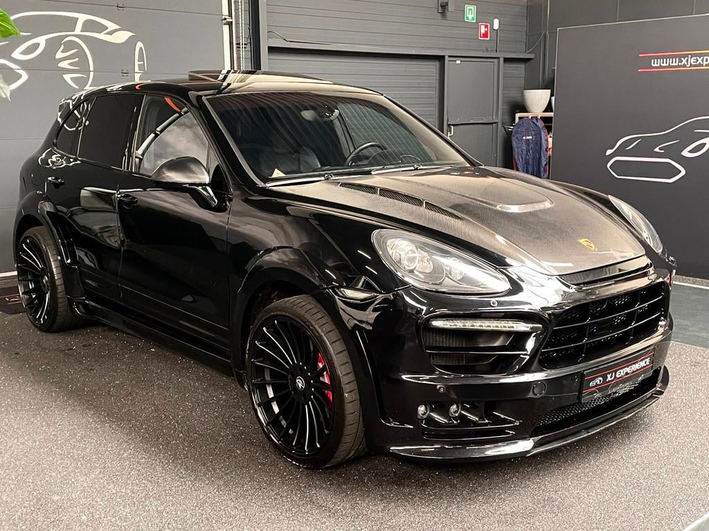 Porsche Cayenne 4.8 Turbo HAMANN Fi UITLAAT GLASDAK CARBON 2, Automaat, 501 pk, 138 €/maand, Leder