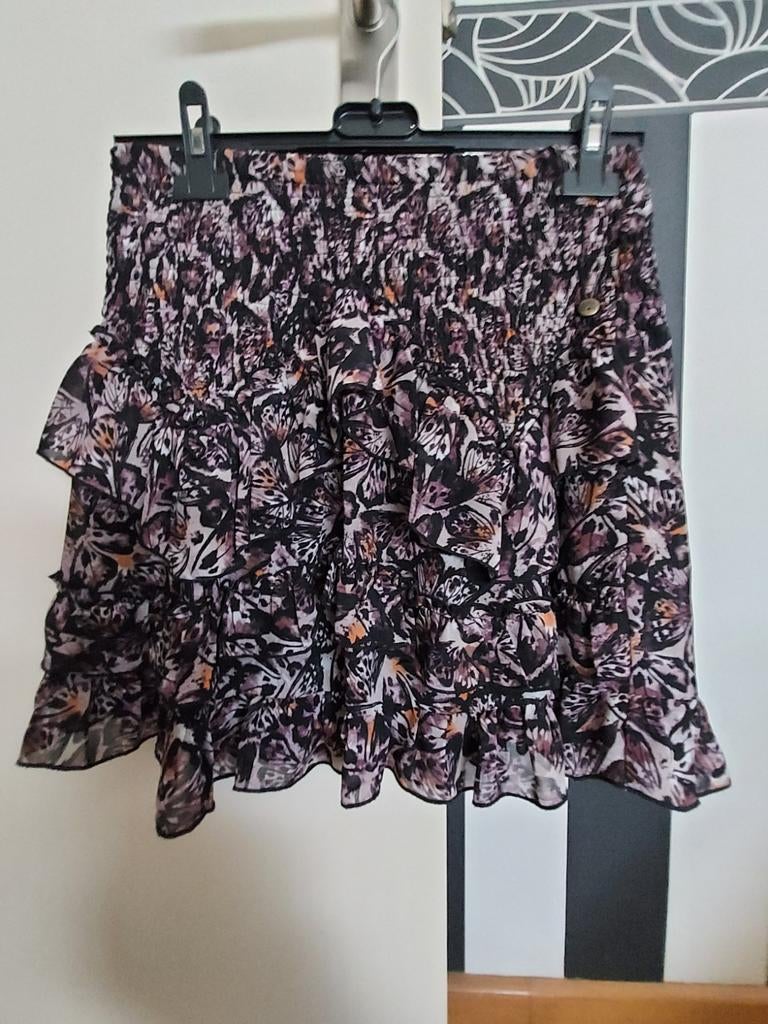 Revelation zomer rokje met vlinderprint, maat M, Kleding | Dames, Maat 38/40 (M), Paars, Ophalen of Verzenden, Zo goed als nieuw