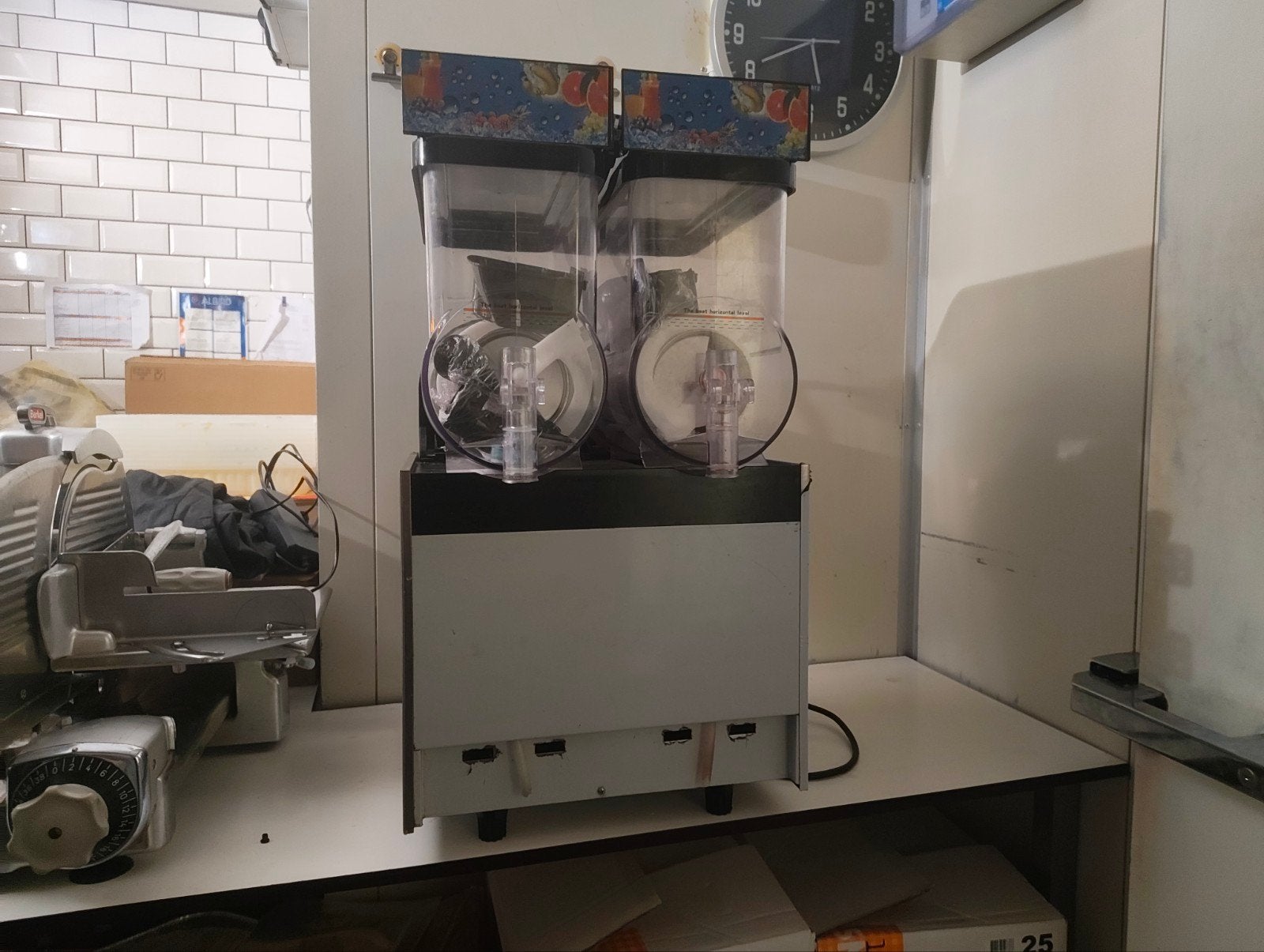 Granita slush machine 2 x 15L - Zo goed als nieuw!, Ophalen