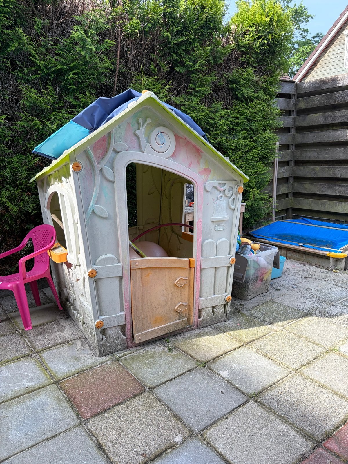 Gebruikt speelhuisje voor kinderen, Ophalen, Gebruikt, Kunststof