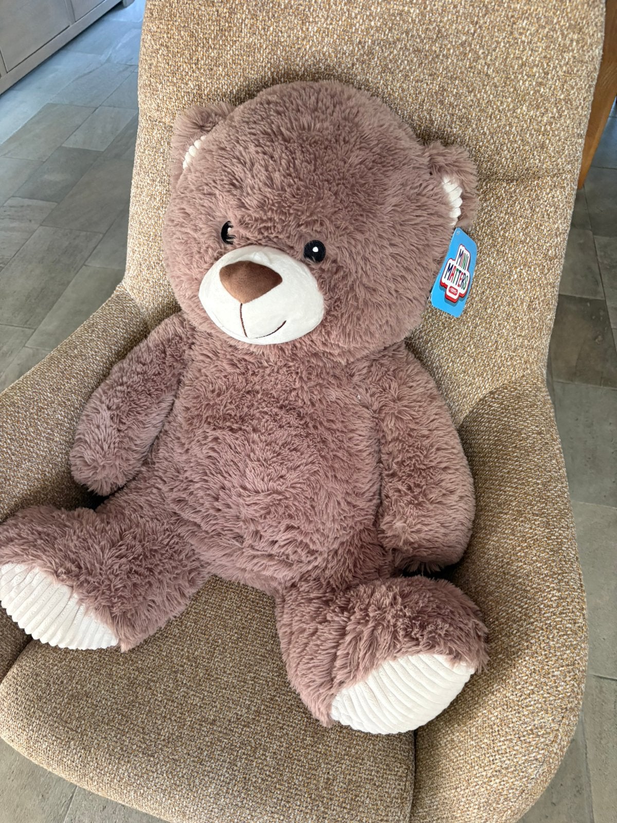 Grote Mini Matters knuffelbeer! Nieuw!, Kinderen en Baby's, Ophalen, Zo goed als nieuw, Beer