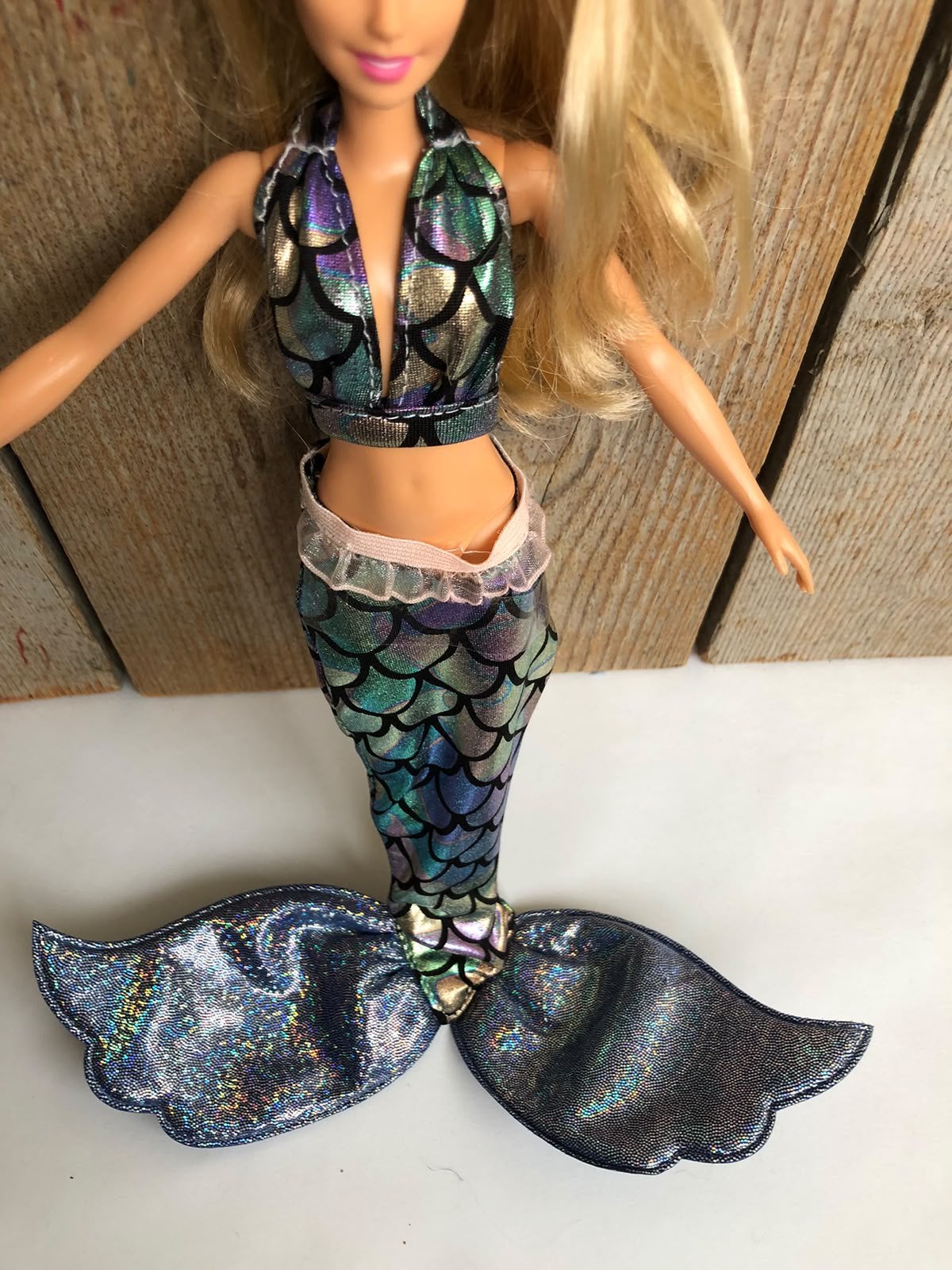 Zeemeermin outfit voor Barbie, Ophalen of Verzenden, Zo goed als nieuw, Barbie