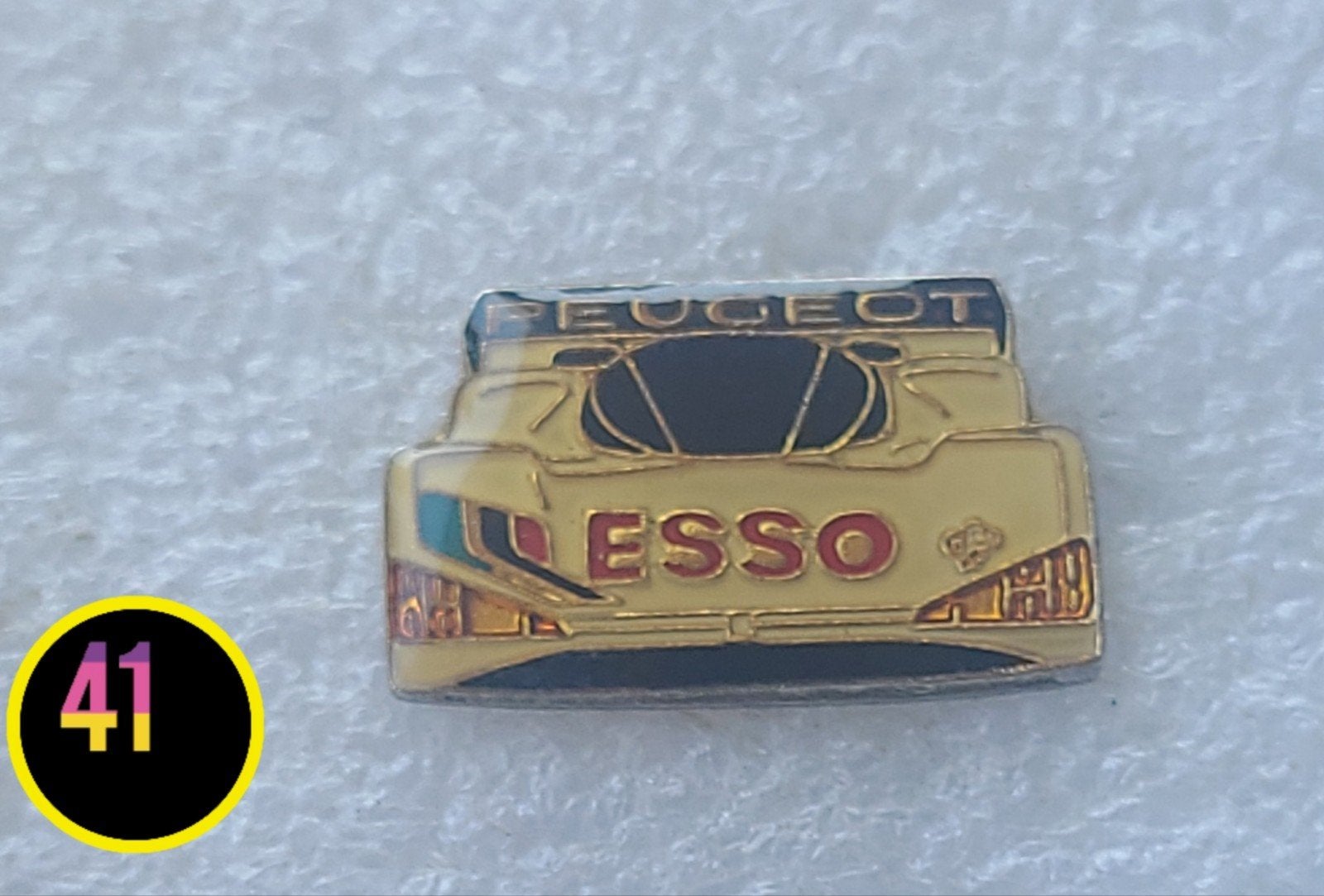 Peugeot Esso raceauto pin, Verzenden, Zo goed als nieuw, Overige typen
