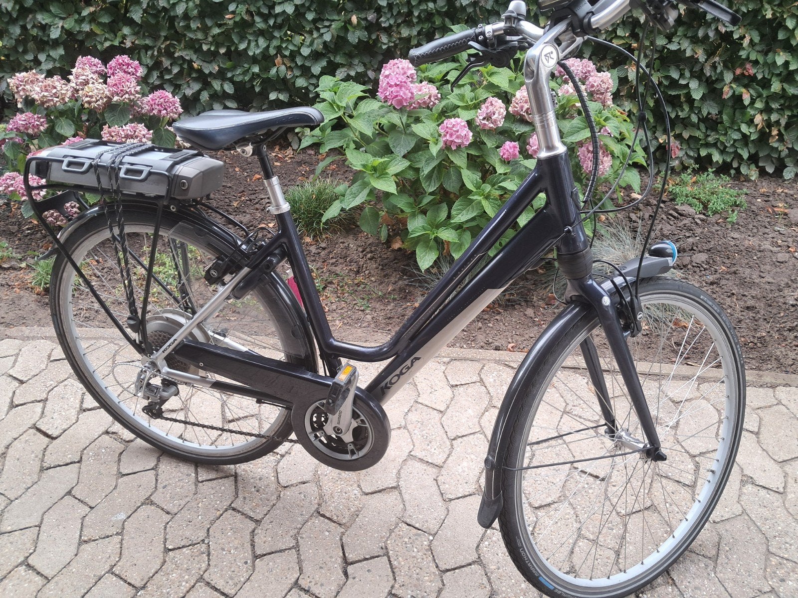E bike koga e de luxe..kleur blauw, Fietsen en Brommers, 47 tot 51 cm, Ophalen, Gebruikt, Overige merken