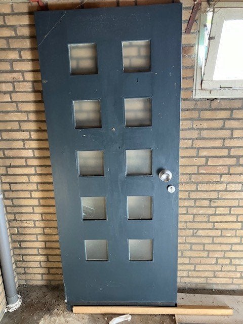 Deur (zware voordeur), Ophalen, Gebruikt, Buitendeur, 200 tot 215 cm