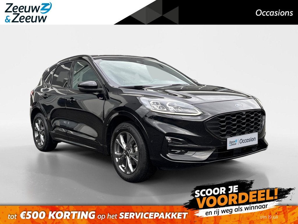 Ford Kuga 2.5 PHEV ST-Line | Navigatie | Driver Assistance P, Auto's, 12 maanden, Gebruikt, 4 cilinders, Zwart