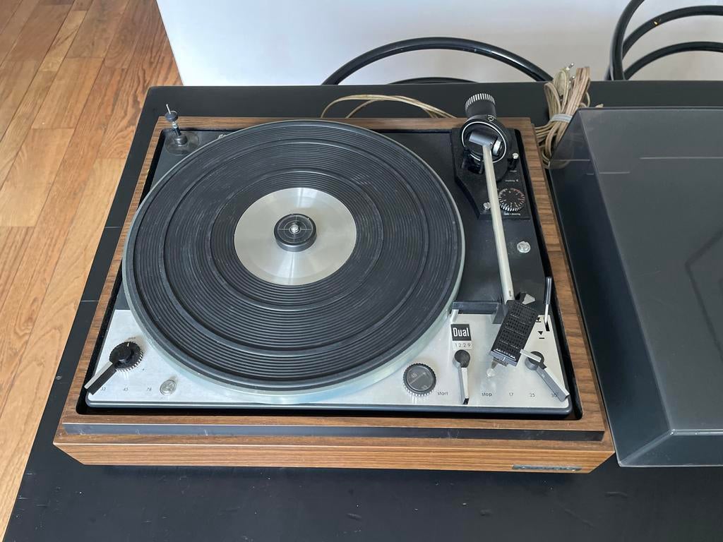 Dual 1229 Platenspeler - Vintage Hifi, Ophalen, Gebruikt, Pitch-regelaar, Platenspeler