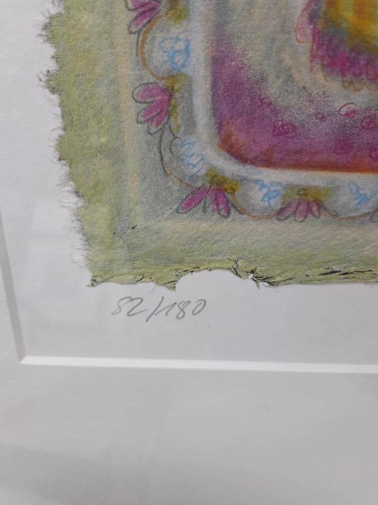 Ingelijste kunstprint van een engel, genummerd 82/180, Ophalen of Verzenden