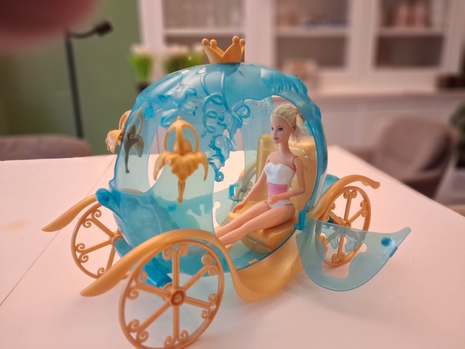 Barbie paarden en koets speelset, Ophalen of Verzenden, Gebruikt, Meisje
