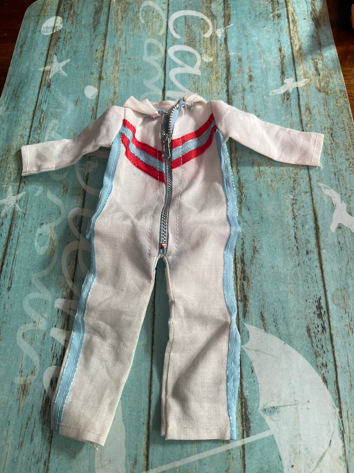 Vintage witte suit voor Ken/actionman jaren 70, Ophalen of Verzenden, Zo goed als nieuw