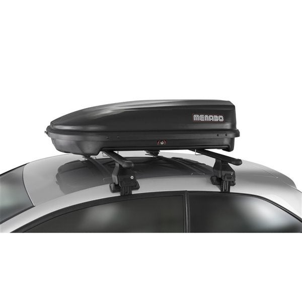 Menabo Quasar 320 Dakkoffer - Zwart, 320L, Auto diversen, Dakkoffers, Zo goed als nieuw, Ophalen