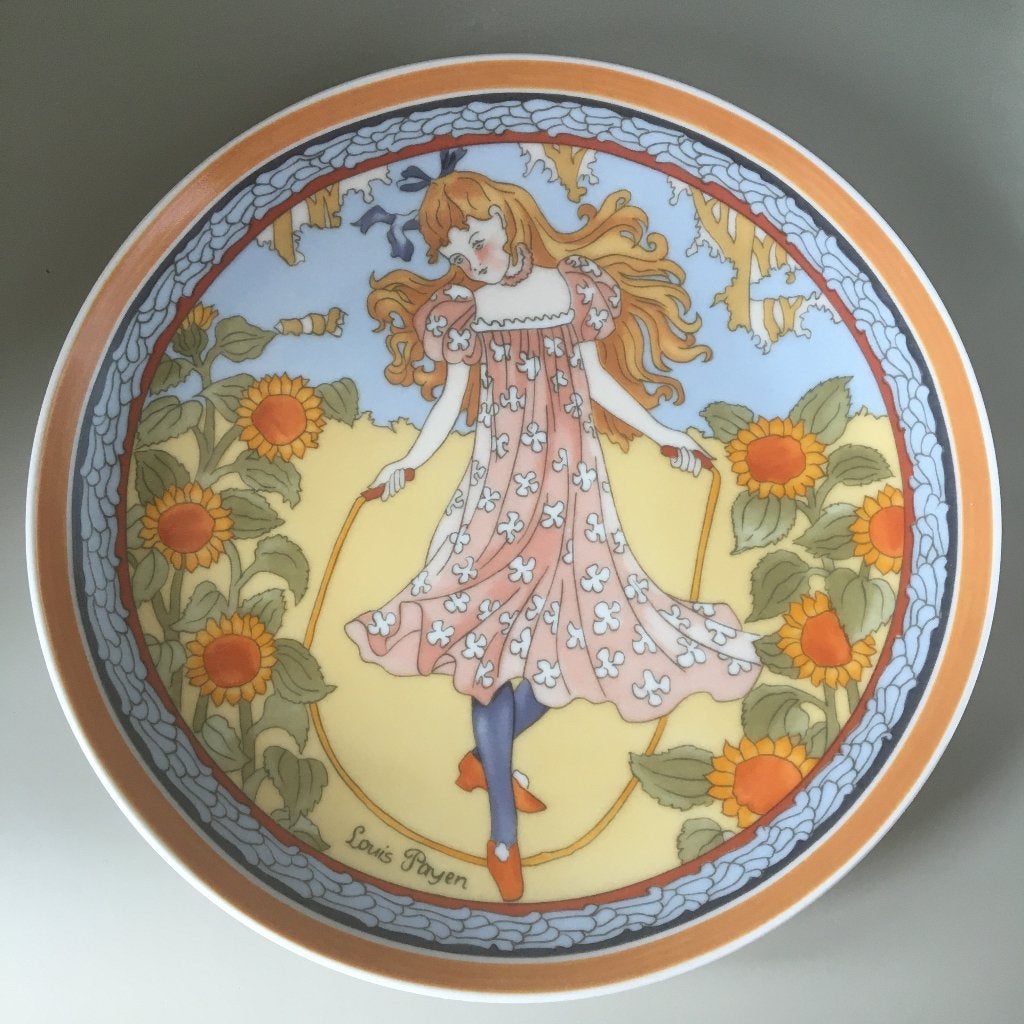 Vintage porcelain Unicef wandbord No.1, Ophalen of Verzenden