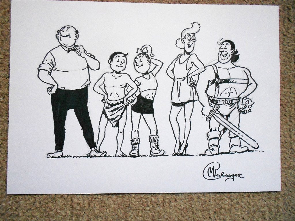 Suske en Wiske - originele pentekening Marc Verhaegen, Boeken, Stripboeken, Eén stripboek, Ophalen of Verzenden, Nieuw, Marc Verhaegen