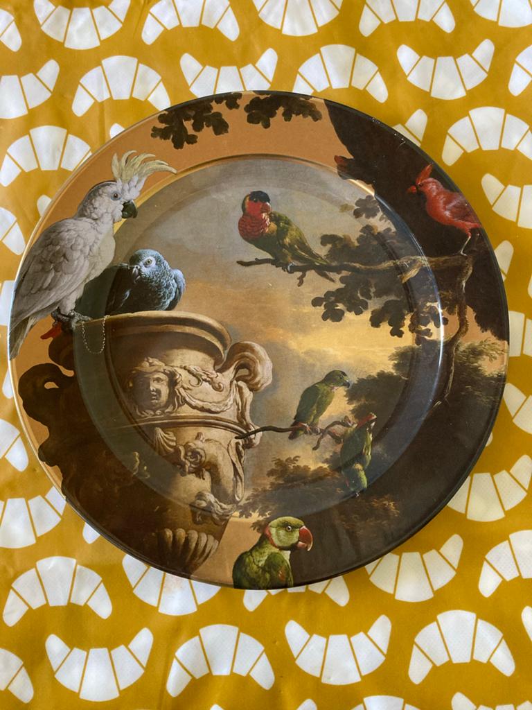Rijksmuseum Sierbord Papegaaien Melchior d'Hondecoeter, Ophalen of Verzenden