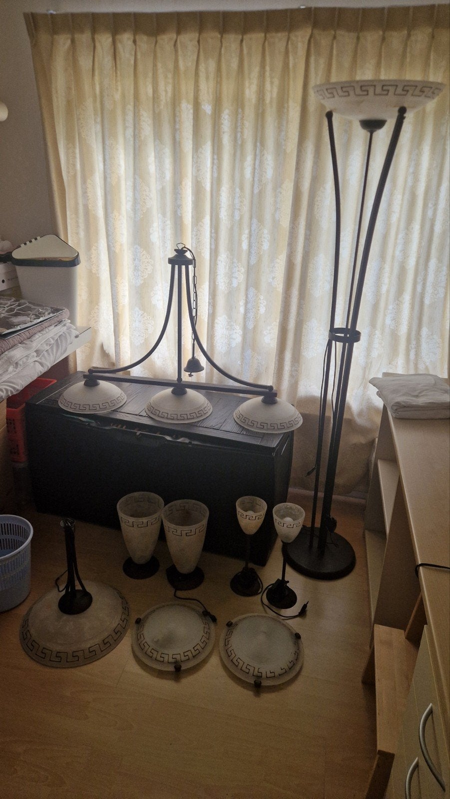 Diverse lampen set - Vloerlamp, hanglamp, tafellampen, Huis en Inrichting, Overige merken, Gebruikt, Meerkleurig, E27 (groot)