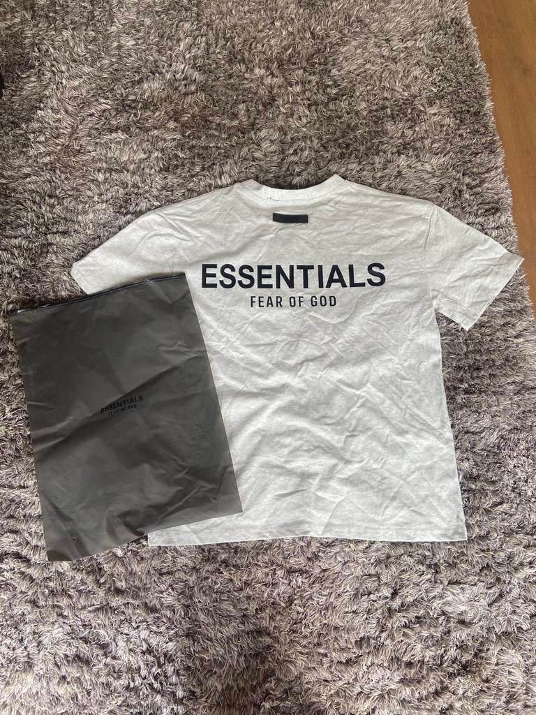 Stijlvol Fear of God Essentials T-shirt - Maat M Grijs, Ophalen of Verzenden, Gedragen, Maat 48/50 (M), Grijs
