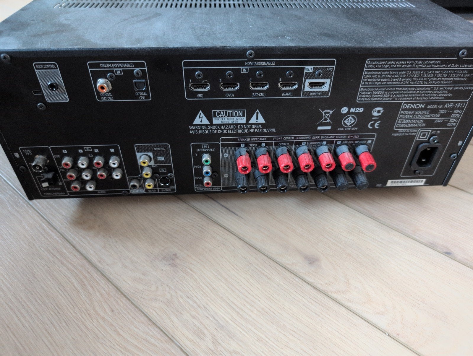Denon AVR-1911 AV Receiver - Zo goed als nieuw, Gebruikt, Denon, Ophalen of Verzenden, 120 watt of meer