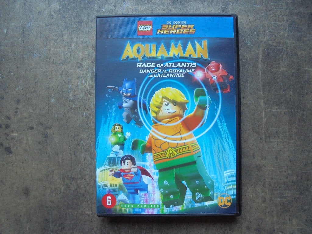 Lego DVD DC Comics Super Heroes Aquaman (zie foto's), Gebruikt, Tekenfilm, Overige soorten, Ophalen of Verzenden