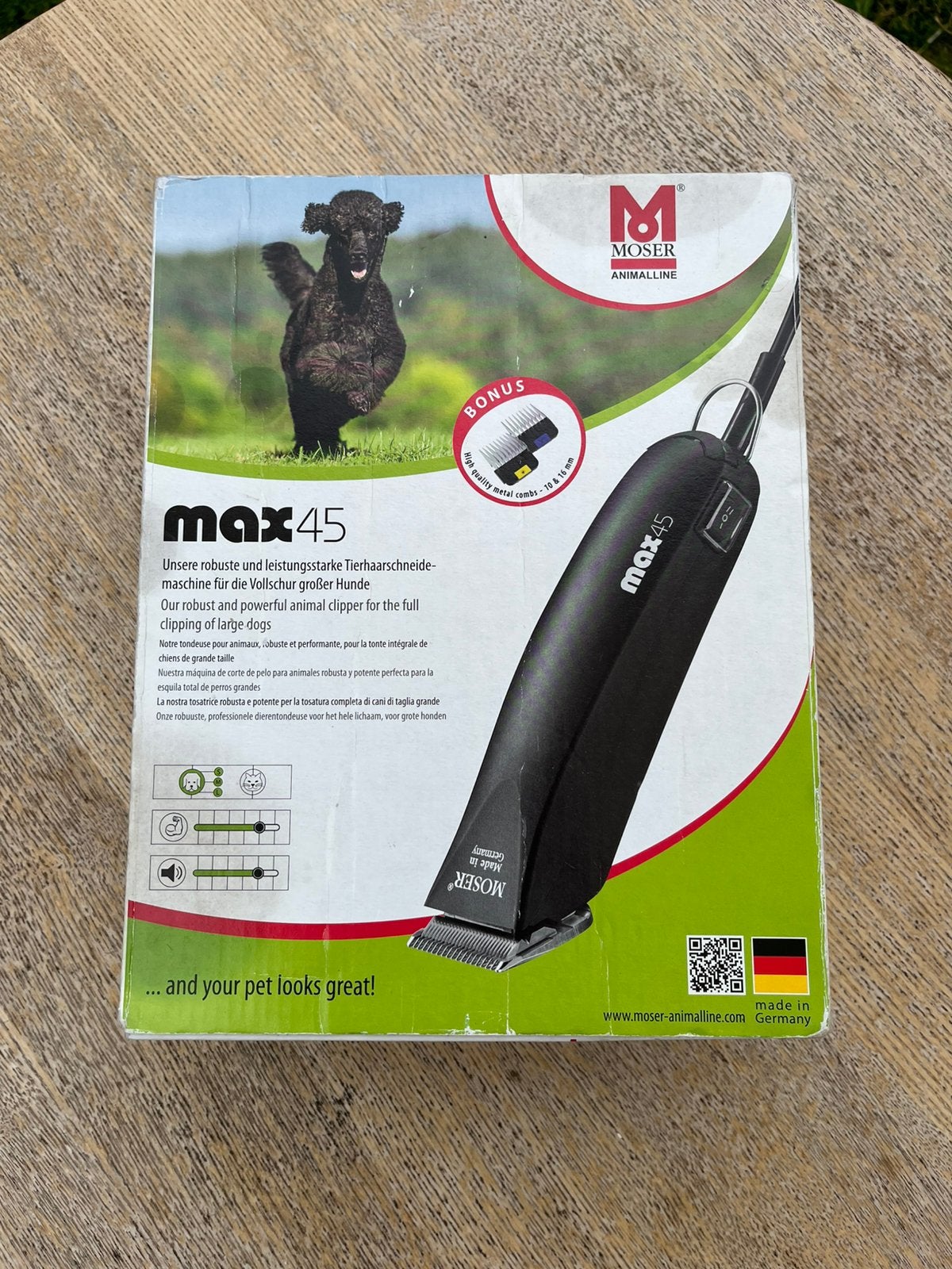 Moser Max45 honden tondeuse in zeer goede staat, Dieren en Toebehoren, Ophalen of Verzenden, Zo goed als nieuw