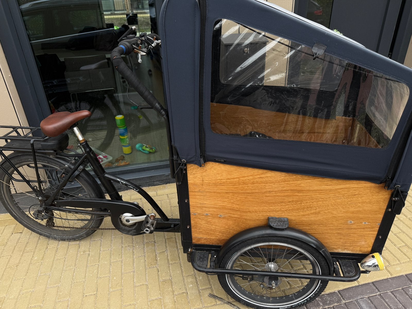 Eleketrische bakfiets, Ophalen, Gebruikt, 4 kinderen of meer