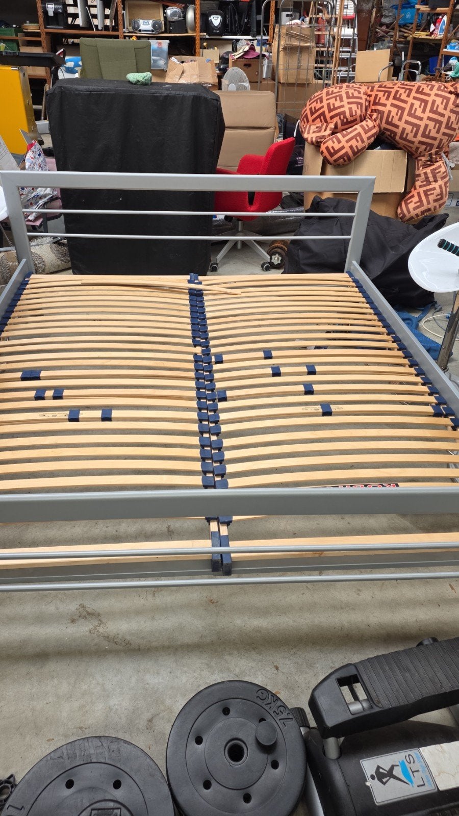 mooi ijzer bed, 90 cm, Eenpersoons, Zwart, Ophalen of Verzenden