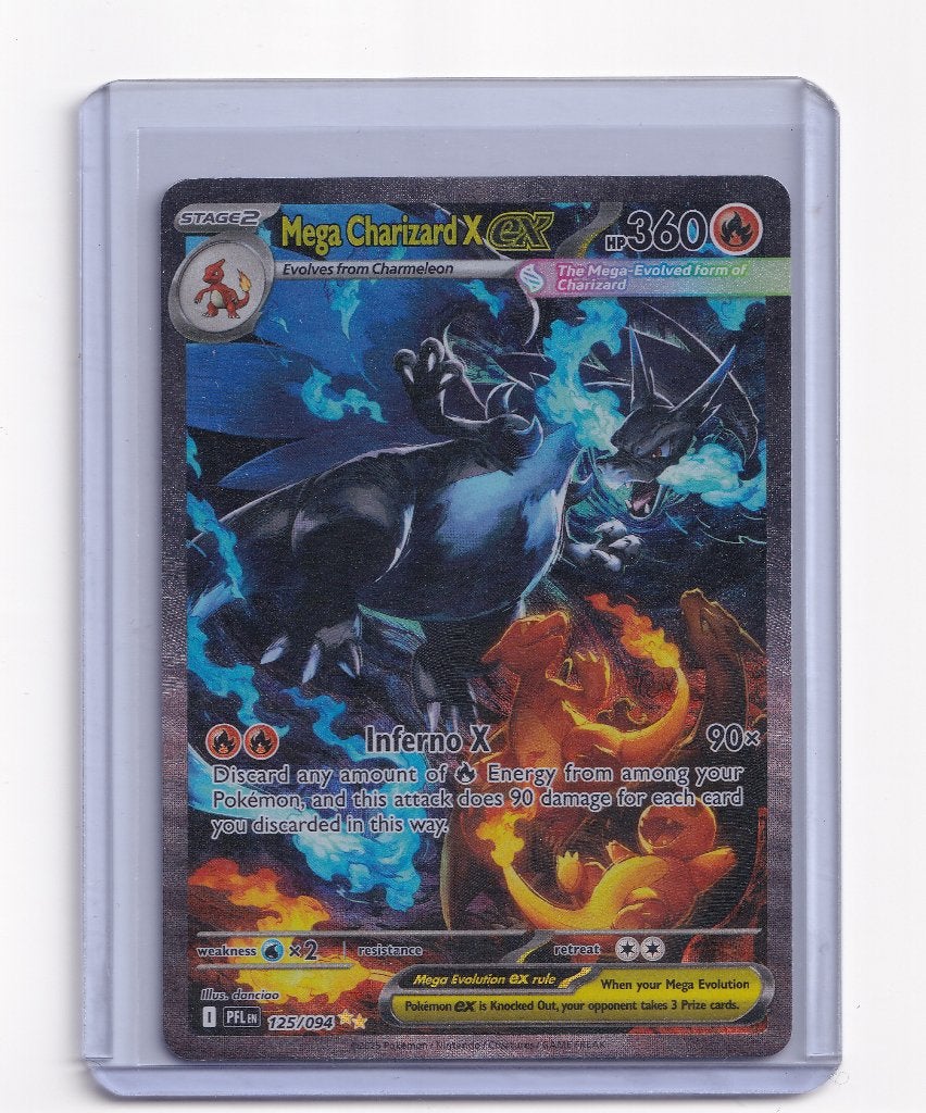 Mega Charizard X ex (PFL 125), Hobby en Vrije tijd, Ophalen of Verzenden, Nieuw, Losse kaart