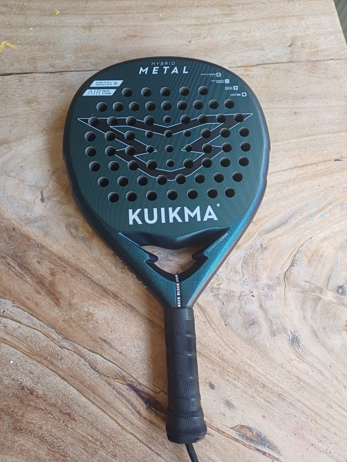 kuikma padelracket hybrid metal, Ophalen of Verzenden, Zo goed als nieuw, Padelracket