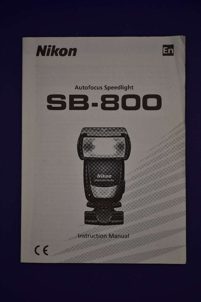 Nikon SB800 handleiding EN, Ophalen of Verzenden, Gebruikt, Nikon