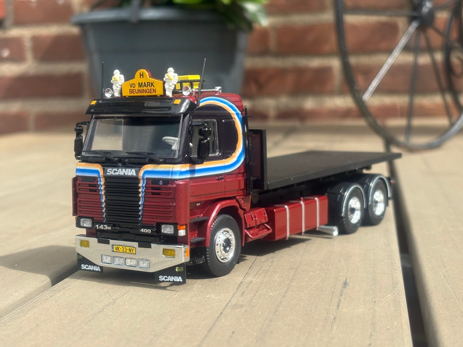 TEKNO Scania 143 Topline van PATRICK VAN, Ophalen of Verzenden, Zo goed als nieuw, Bus of Vrachtwagen, Tekno