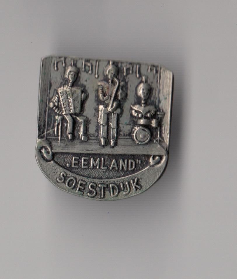 Eemland Soestdijk Accordeon broche, Gebruikt, Niet vindbaar, Niet vindbaar, Speldje of Pin