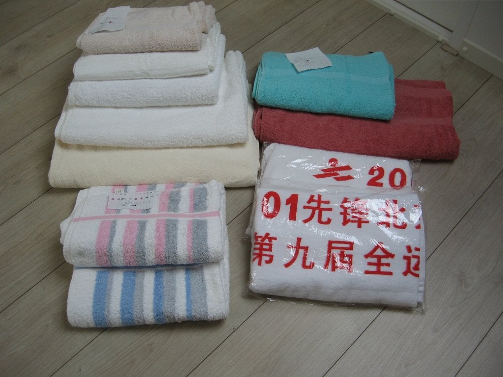 11 Grote badlakens handoeken verschil kleuren maten €37.50, Ophalen, Nieuw, Badlaken