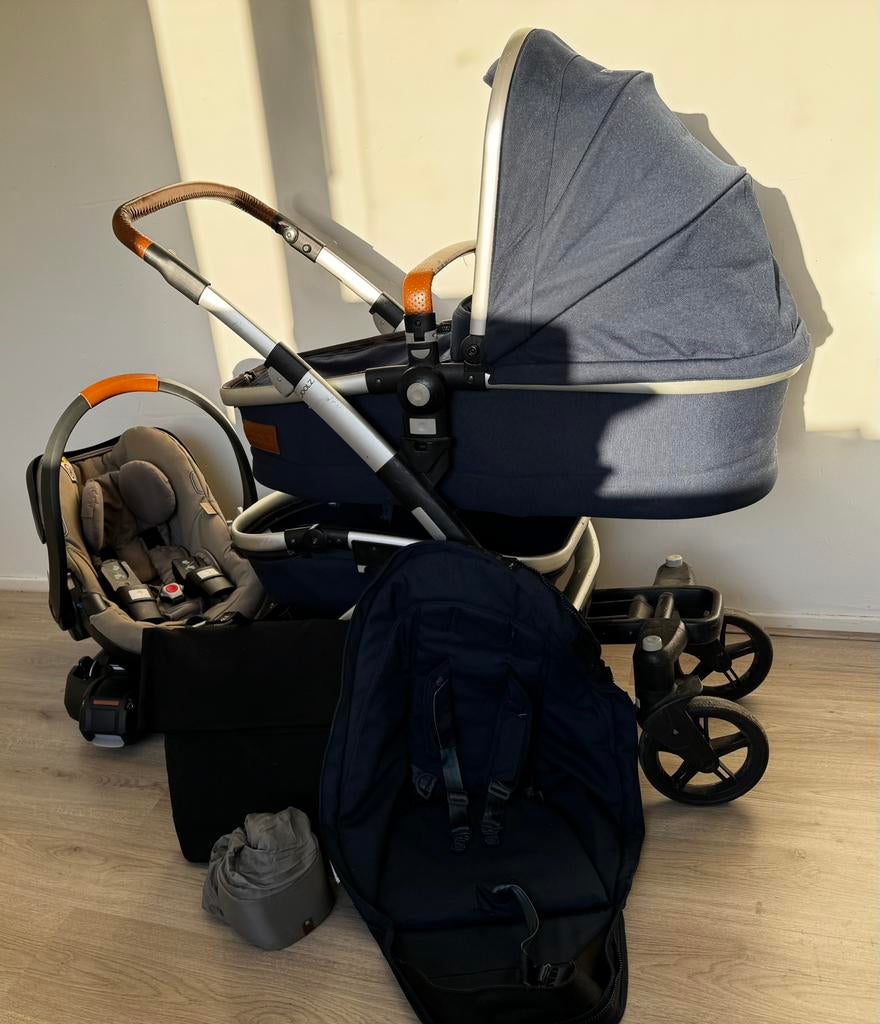 Joolz geo met uitbreidingsset, Kinderen en Baby's, Gebruikt, Luchtbanden, Combiwagen, Ophalen