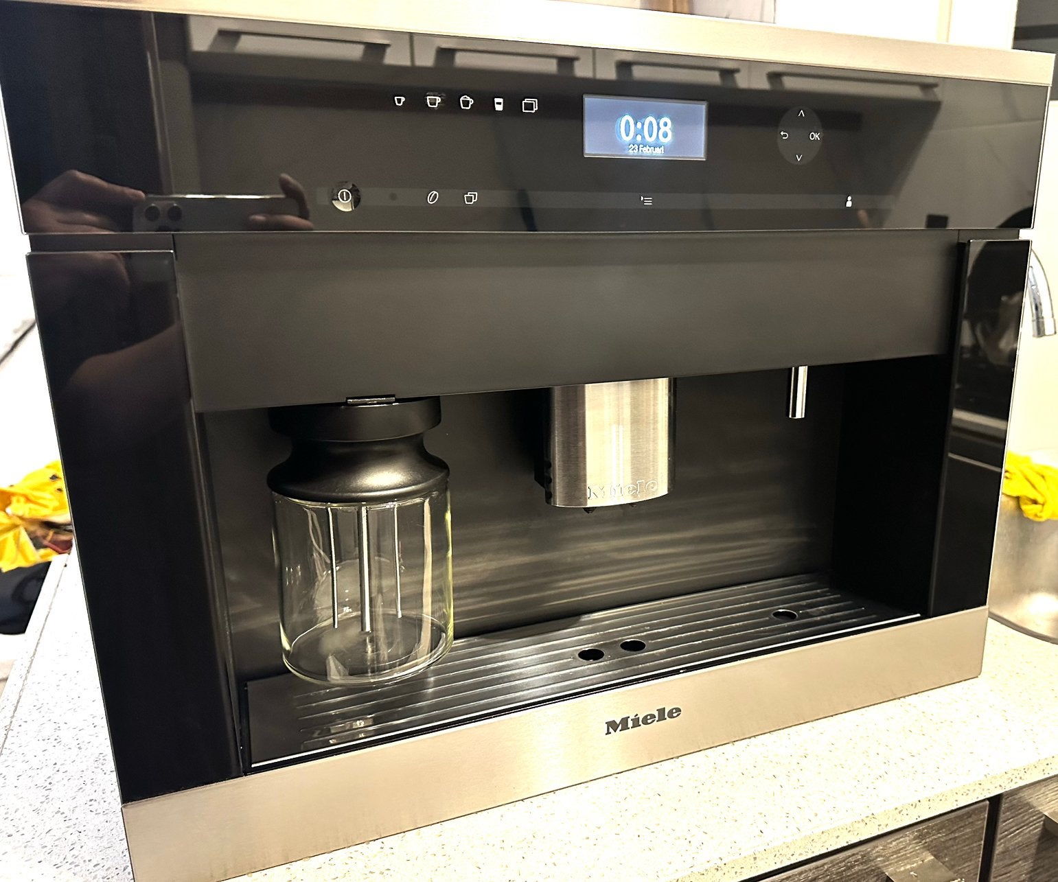 Miele inbouw koffiemaschine, Witgoed en Apparatuur, Ophalen of Verzenden, Zo goed als nieuw, Koffiemachine