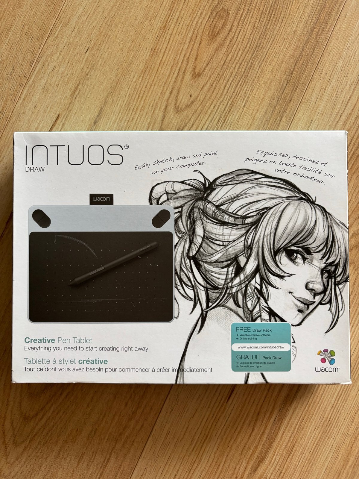 Wacom Intuos Draw Creative Pen Tablet, Computers en Software, Tekentablets, Zo goed als nieuw, Bedraad, Ophalen of Verzenden