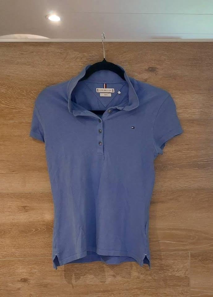Dames poloshirt tommy hilfiger, Maat 38/40 (M), Blauw, Ophalen of Verzenden, Korte mouw