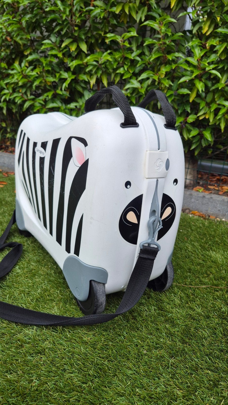 Samsonite kinderkoffer zebra, Wieltjes, 40 tot 60 cm, Gebruikt, 20 tot 30 cm