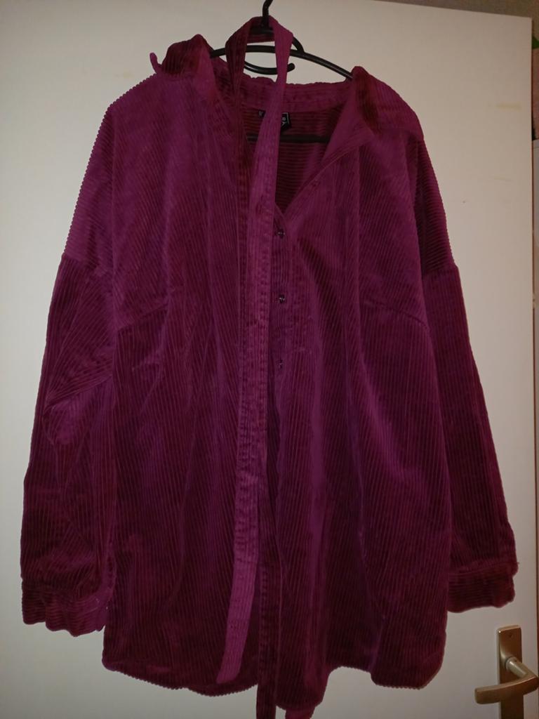 Bordeauxrode corduroy blouse/overhemd, Maat 46/48 (XL) of groter, Ophalen of Verzenden, Rood, Onbekend