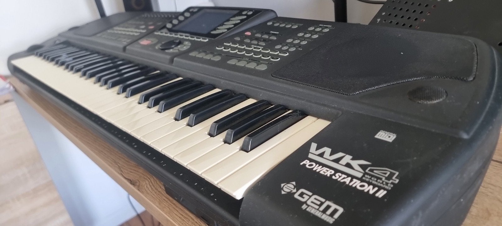 GEM WK4 Power Station II Keyboard / Workstation, Ophalen, Midi-aansluiting, Gem, 61 toetsen