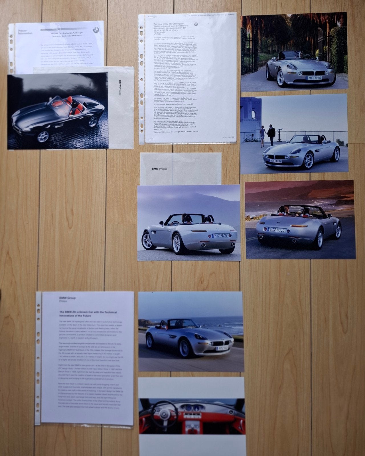 BMW Z8,  drie maal persinformatie.  € 12,50, Ophalen of Verzenden, Zo goed als nieuw, BMW