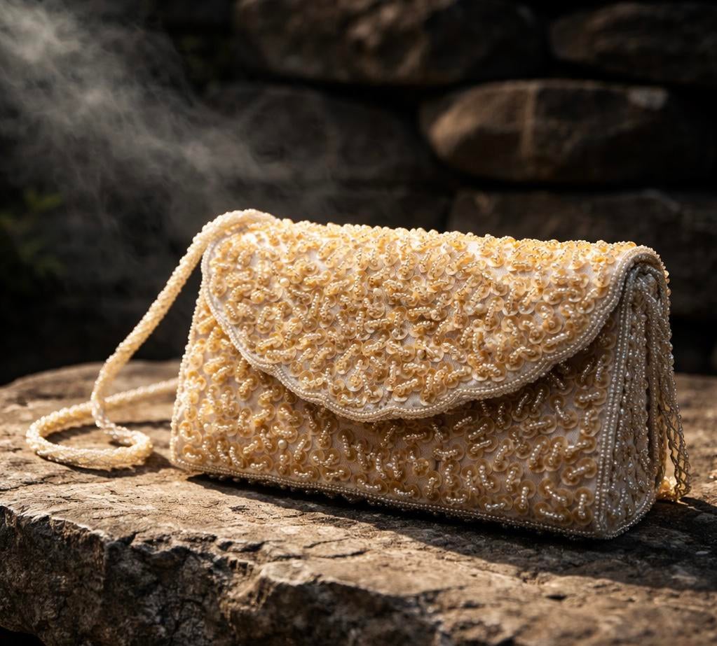Gala tasje clutch, Ophalen of Verzenden, Nieuw, Geel, Avondtasje