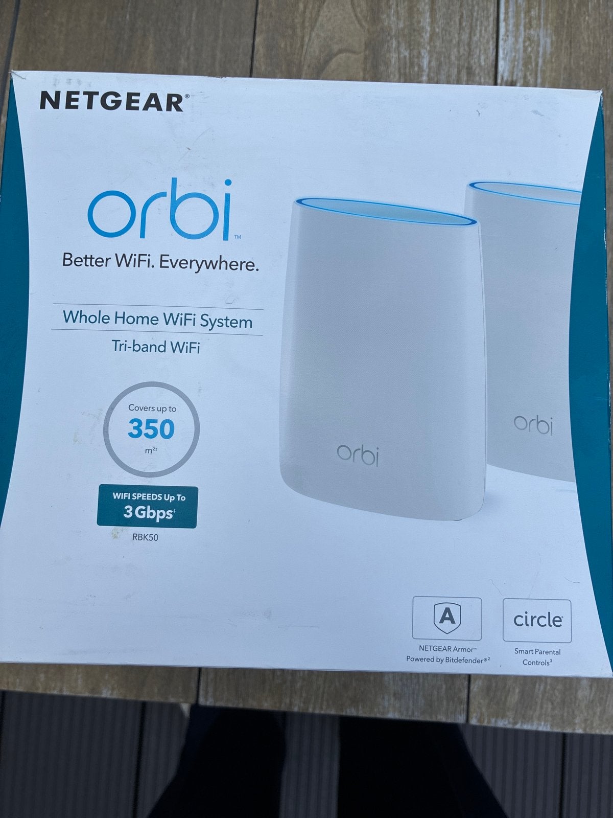 NETGEAR Orbi RBK50 Tri-band WiFi Systeem - Nieuw in doos, Computers en Software, Ophalen of Verzenden, Nieuw, Router