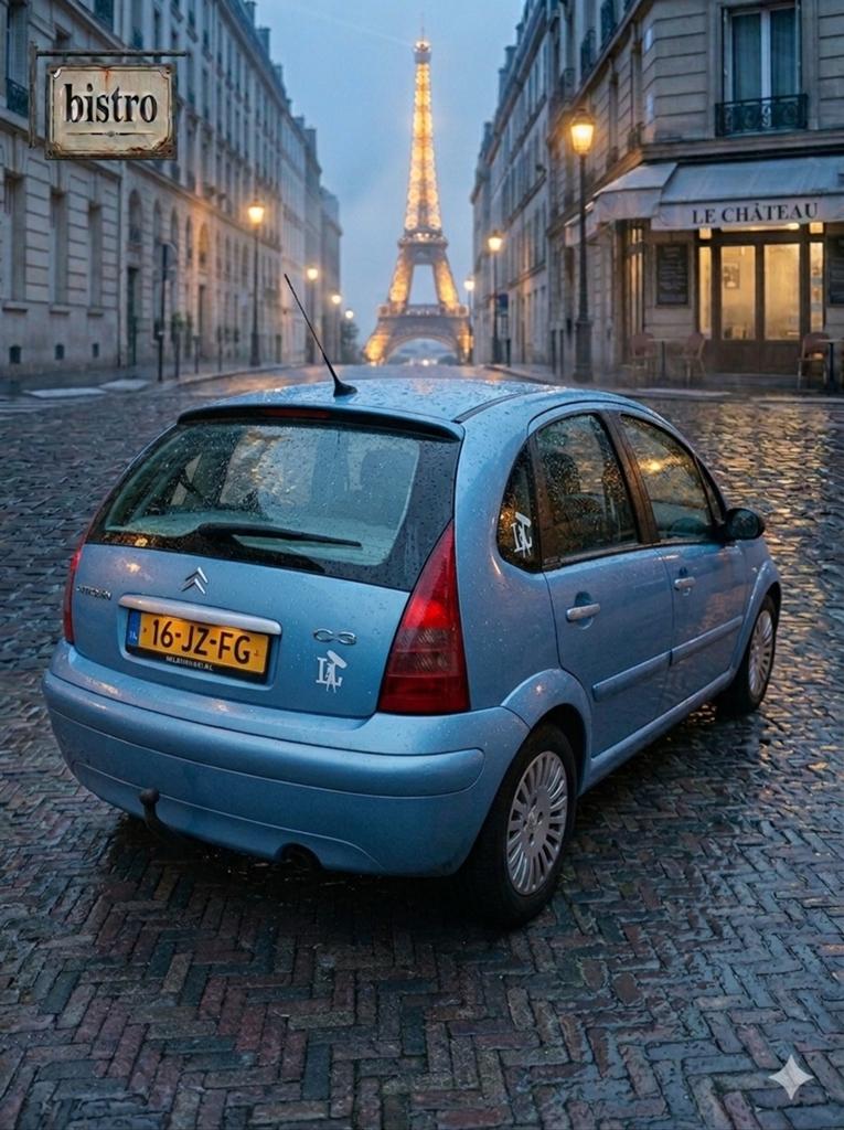 Citroën C3 1.6 I 16V 2002 Blauw, Auto's, Voorwielaandrijving, 15 km/l, 40 €/maand, 4 cilinders